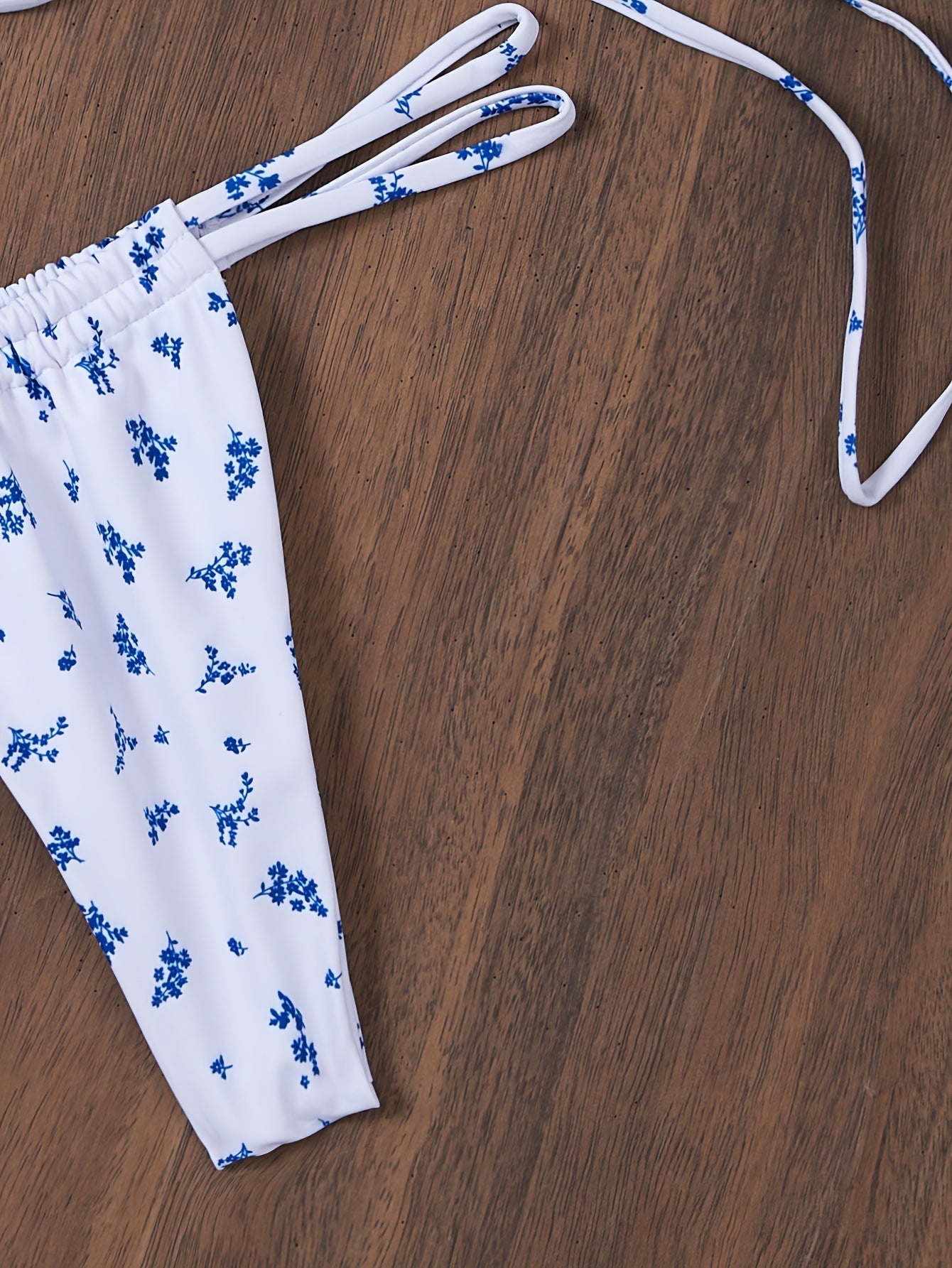 Celeste Blue Blossom Bikini Set