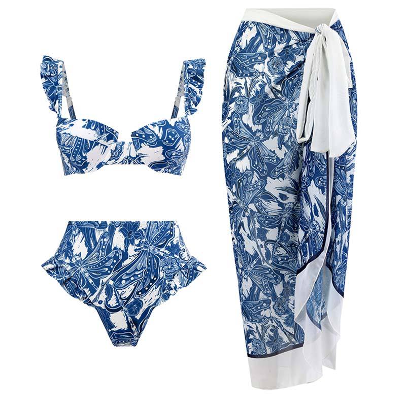 Yaara Bikini Set with Matching Cover Up Skirt
