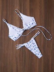 Celeste Blue Blossom Bikini Set